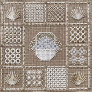 Nantucket Basket Stitch Sampler with Gussie Beaugrand